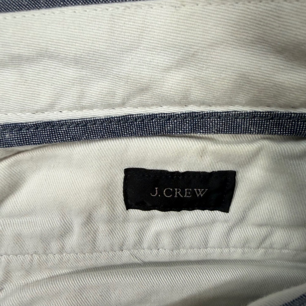 J.Crew 484 Slim Fit Chino Pants Men's Size 31x32 Blue Cotton Linen - Picture 4 of 9